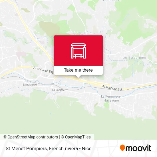 St Menet Pompiers map