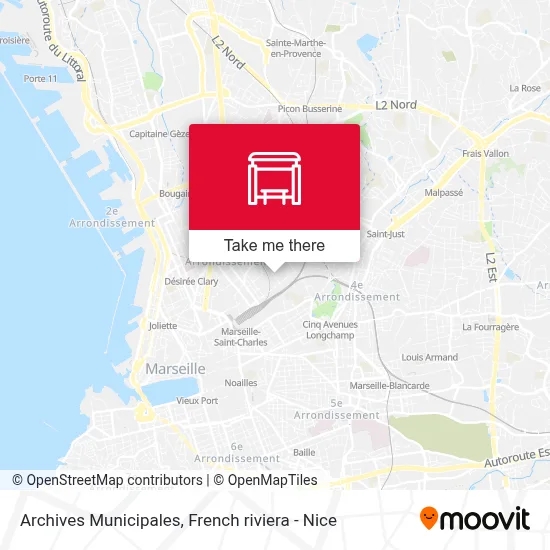 Archives Municipales map