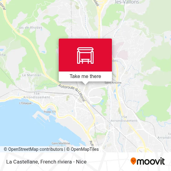 La Castellane map