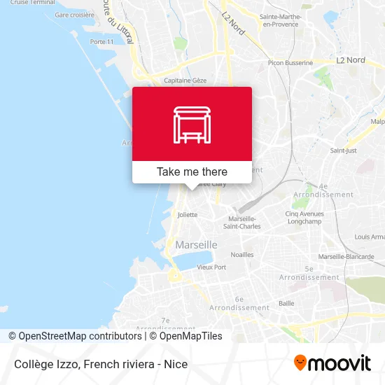 Collège Izzo map