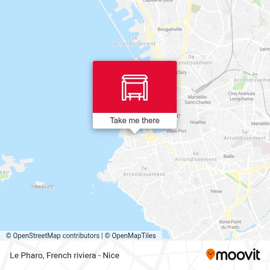 Le Pharo map
