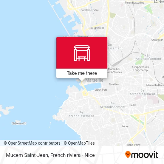 Mucem Saint-Jean map