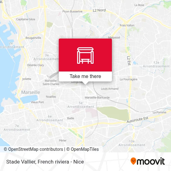 Stade Vallier map
