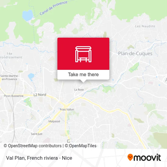 Mapa Val Plan