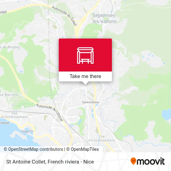 St Antoine Collet map
