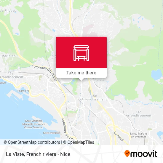La Viste map