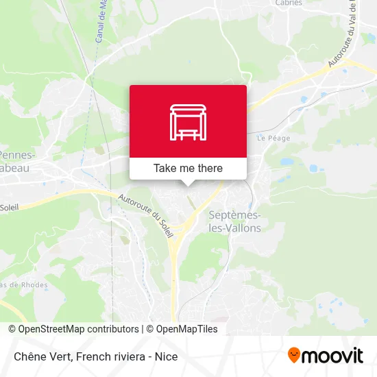Chêne Vert map