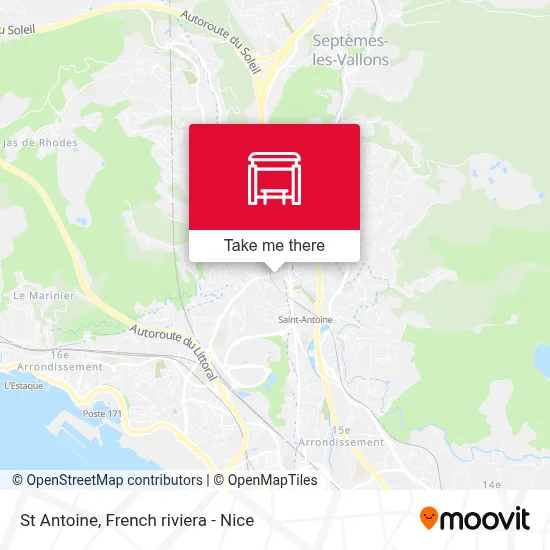 St Antoine map