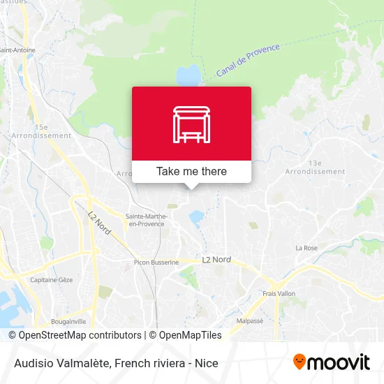 Audisio Valmalète map
