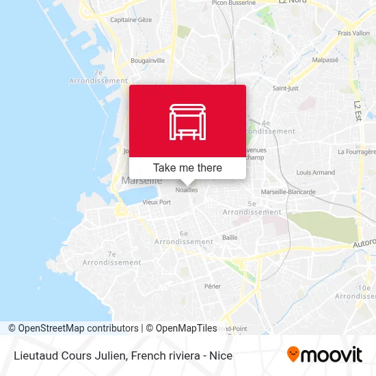 Lieutaud Cours Julien map