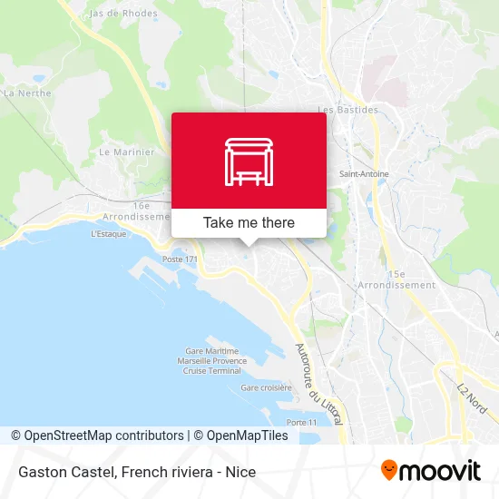 Gaston Castel map