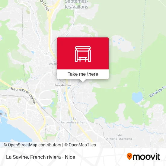 La Savine map