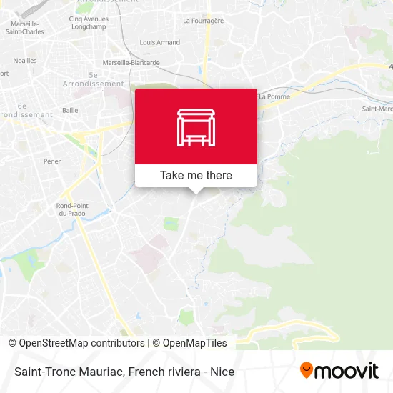 Saint-Tronc Mauriac map