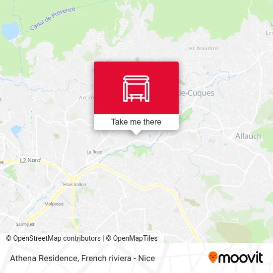 Résidence Athéna map