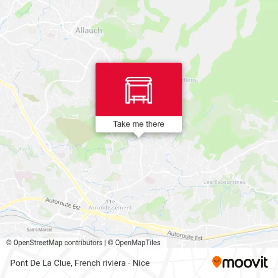 Pont De La Clue map