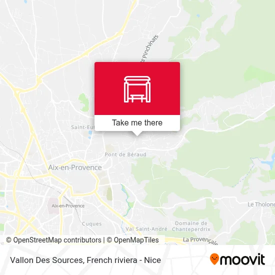 Vallon Des Sources map