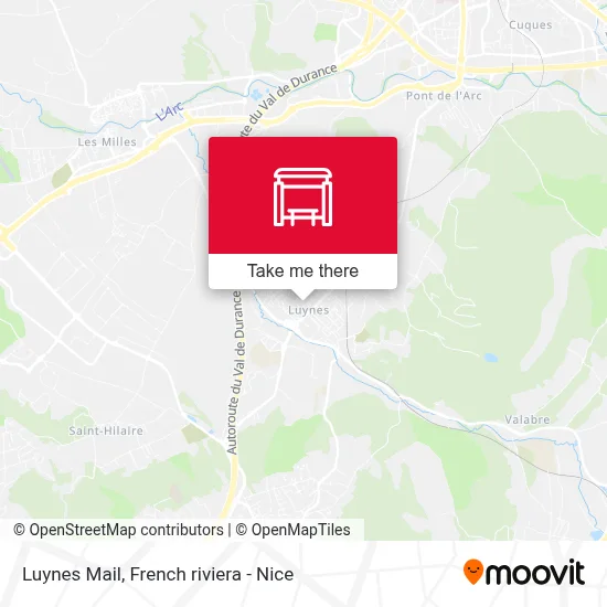 Luynes Mail map