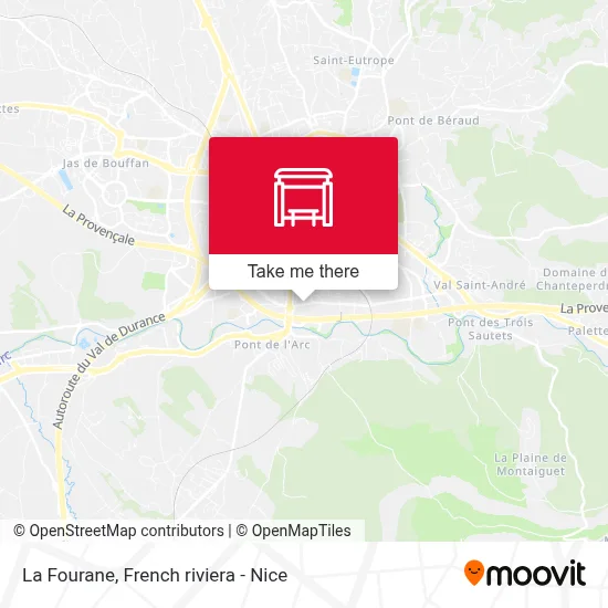 La Fourane map