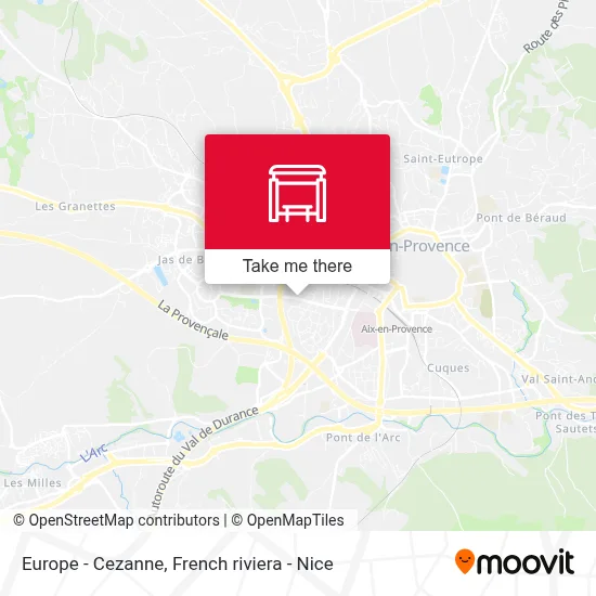 Europe - Cezanne map