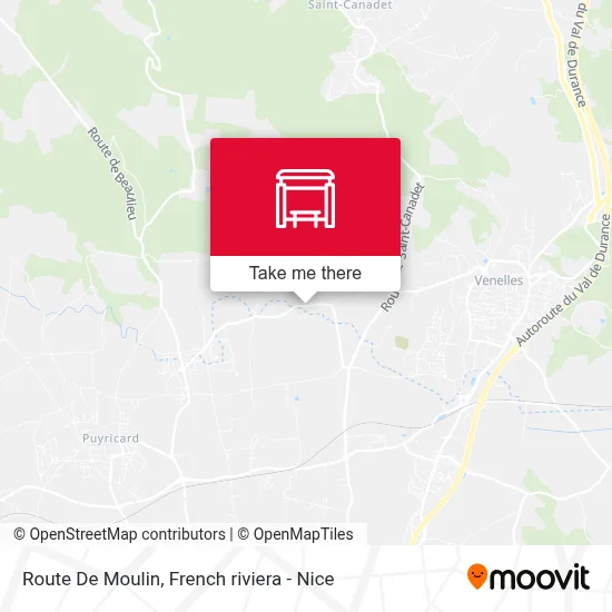 Route De Moulin map