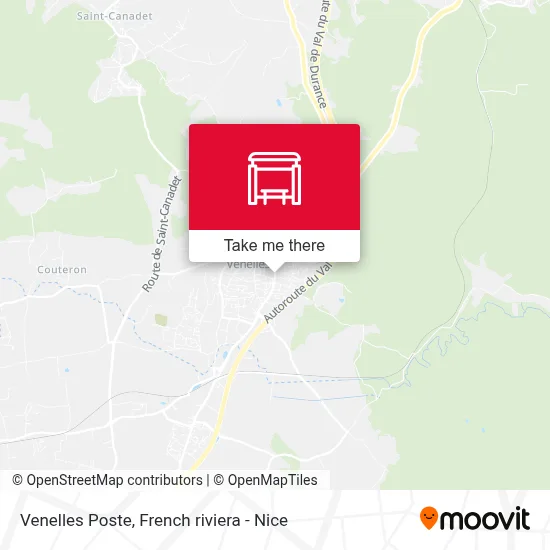 Venelles Poste map