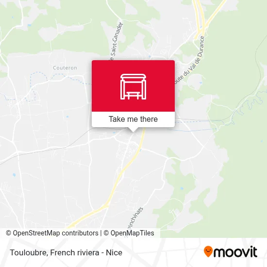 Touloubre map