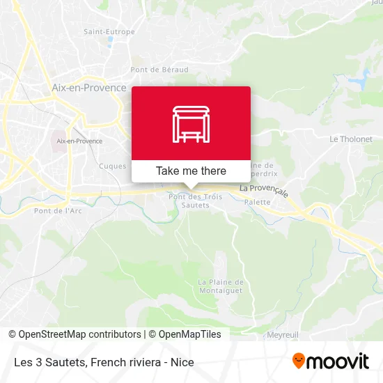 Les 3 Sautets map