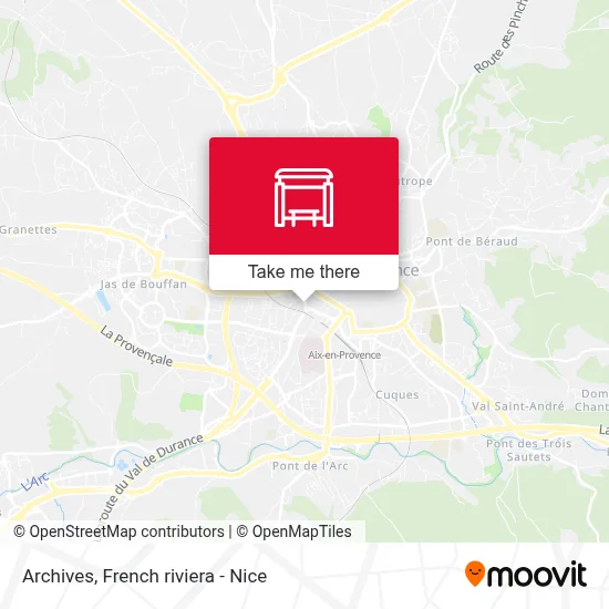 Archives map