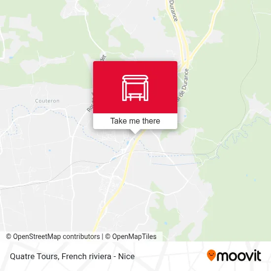 Quatre Tours map