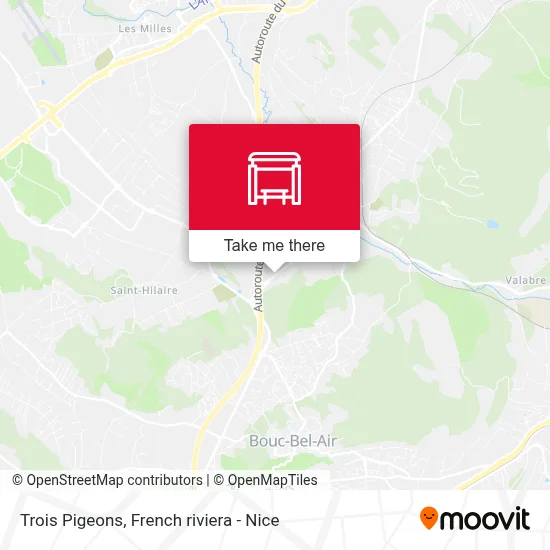 Trois Pigeons map