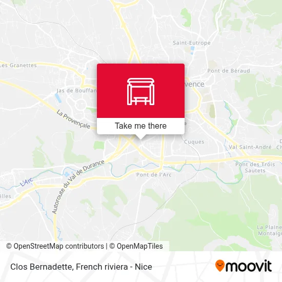 Clos Bernadette map