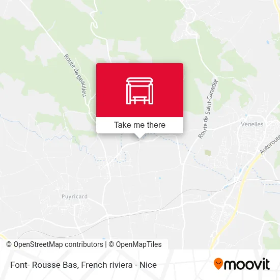 Mapa Font- Rousse Bas