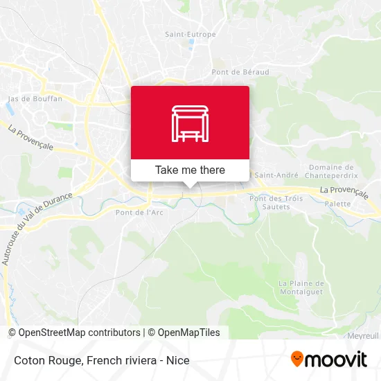 Coton Rouge map