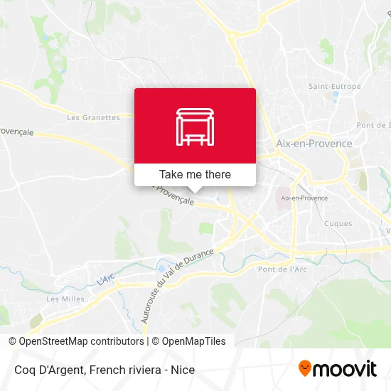 Coq D'Argent map