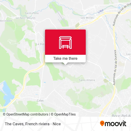 Les Grottes map