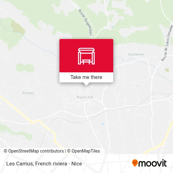 Les Camus map