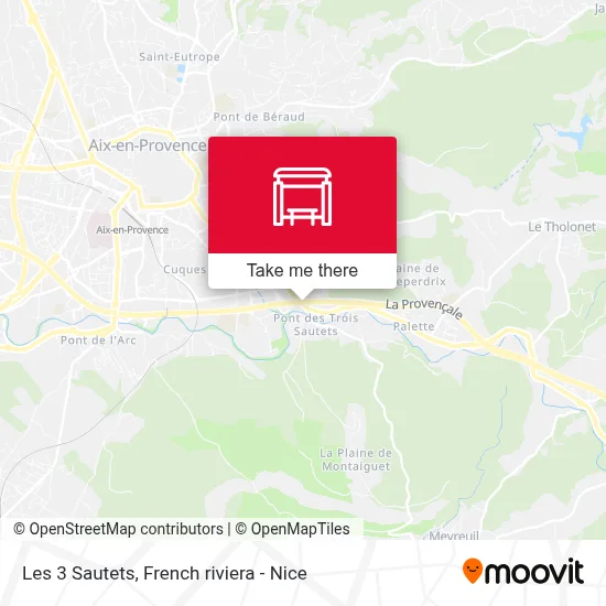 Les 3 Sautets map