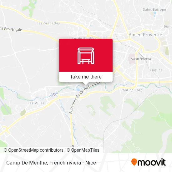 Camp De Menthe map