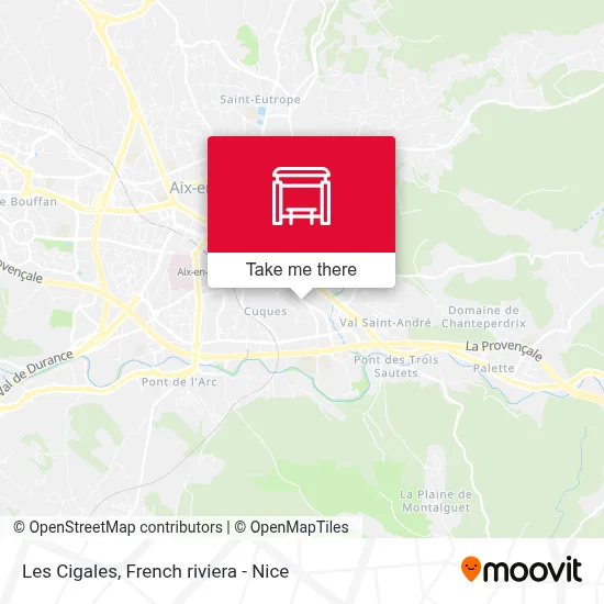 Les Cigales map