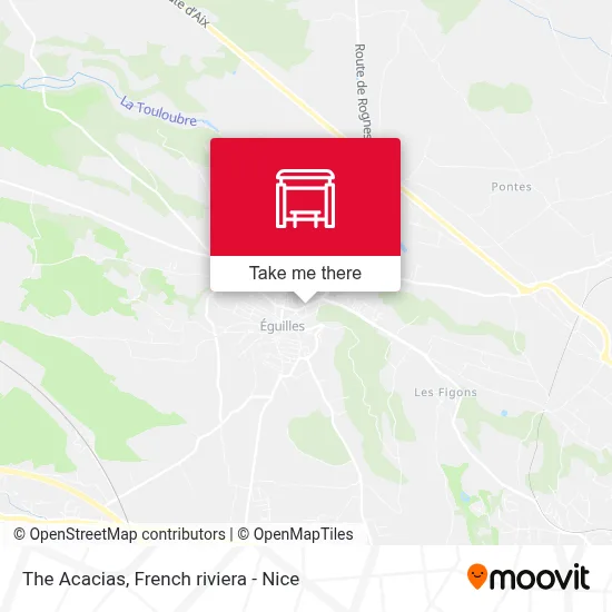 Les Acacias map