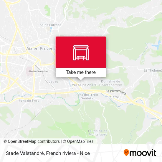 Stade Valstandré map