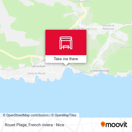 Rouet Plage map