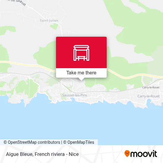 Aigue Bleue map