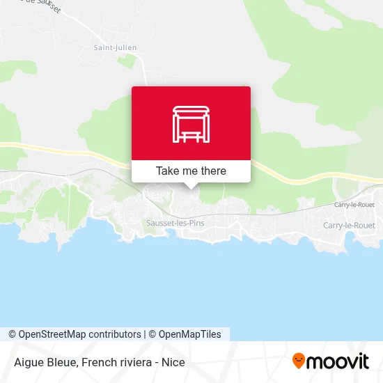 Aigue Bleue map
