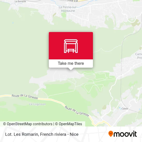 Lot. Les Romarin map