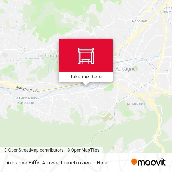 Aubagne Eiffel Arrivee map