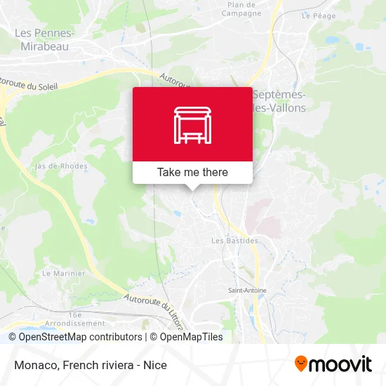 Mapa Monaco