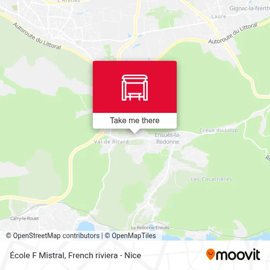École F Mistral map