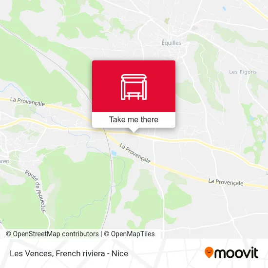 Les Vences map