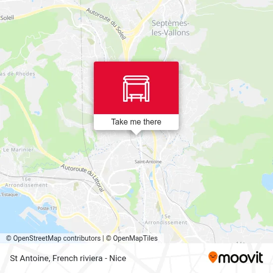 St Antoine map